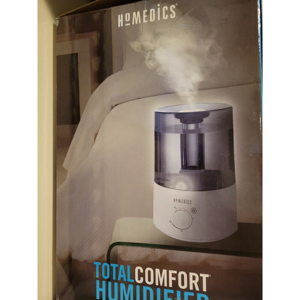 NIB Homedics TotalComfort Aromatherapy Humidifier Relieve Dryness Cool Mist